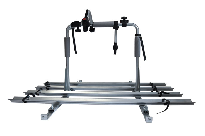 Fahrradträger für 4 Fahrräder - Montage auf einem PKW Anhänger