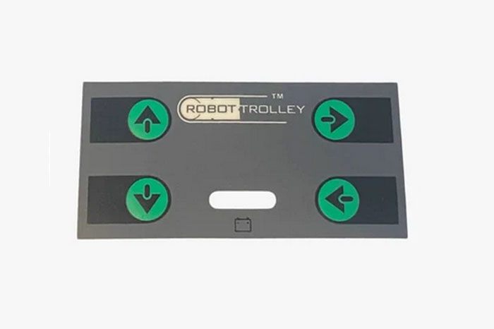 Aufkleber Fernbedienung Robot Trolley Anhaengerpark Salzburg