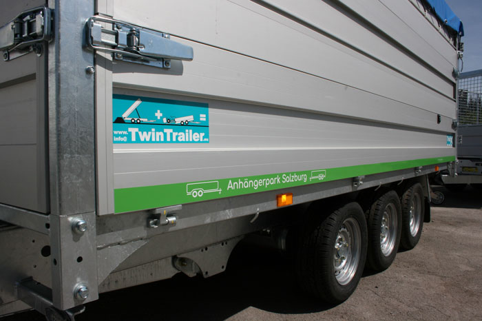 TwinTrailer - Der elektrische Rückwärtskipper und Transporter in einem Anhänger kaufen Sie im Anhängerpark Salzburg