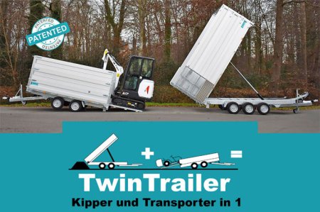 Der TwinTrailer - Kipper und Transporter in einem Anhänger