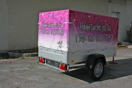 TPV EU2 Allzweckanhänger | 202 x 108 cm | 750 kg | mit pink bedruckter Plane | Anhängerpark Salzburg